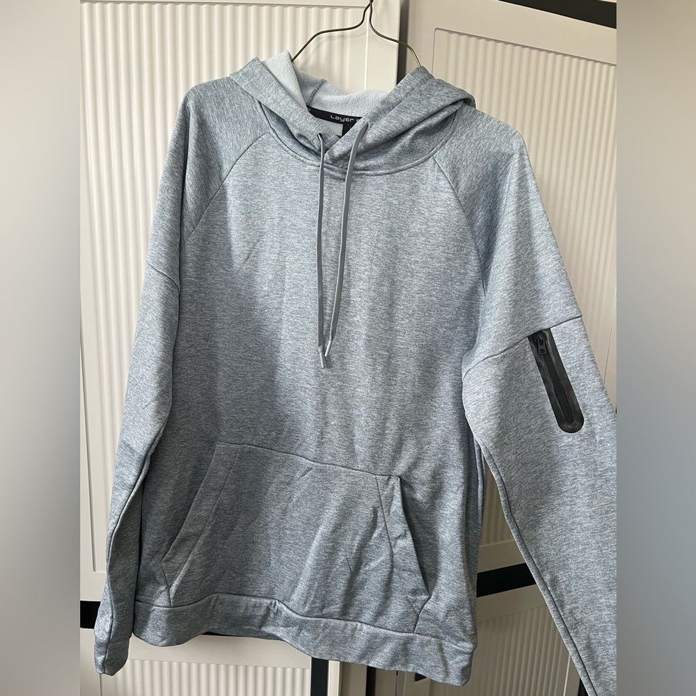 Men's Gray Hoodie Sweater